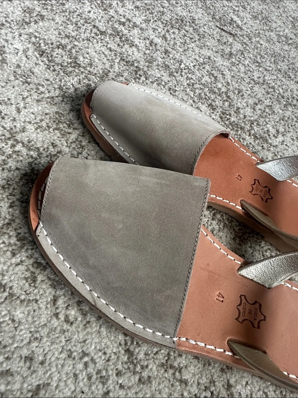 Ria Menorca Slingback Open-toe Le as their Sandals 41/9.5